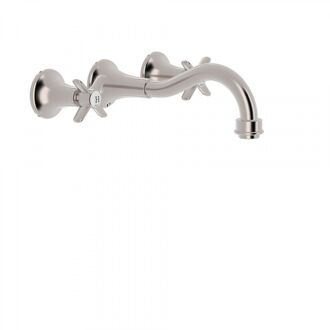 Tres Wastafelmengkraan Tres Clasic Inbouw Kruisgreep RVS RVS Look