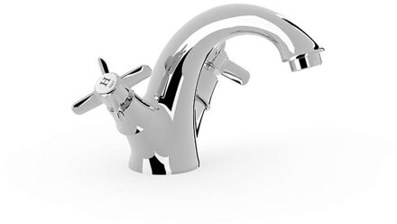 Tres Wastafelmengkraan Tres Clasic Laag 2 Grepen Chroom