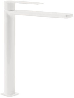 Tres Wastafelmengkraan Tres Loft Colors 1-Hendel Uitloop Recht 28,2 cm Rond Mat Wit Mat wit