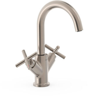 Tres Wastafelmengkraan Tres Mont Blanc 2-Kruisgreep RVS Look