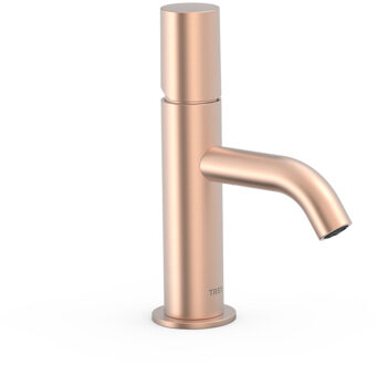 Tres Wastafelmengkraan Tres Study Exclusive 19,5 cm 1-Knop Rond Mat Rosé Goud Mat rose goud