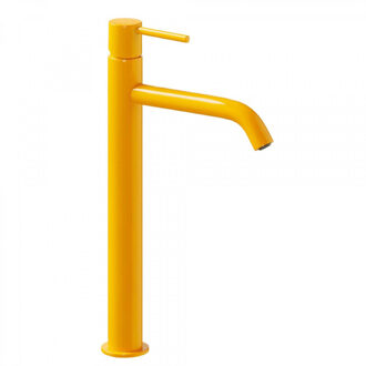 Tres Wastafelmengkraan Tres Study Exclusive 38,5 cm 1-Knop Rond Amber Geel