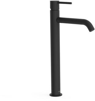 Tres Wastafelmengkraan Tres Study Exclusive 38,5 cm 1-Knop Rond Mat Zwart