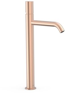 Tres Wastafelmengkraan Tres Study Exclusive 40,5 cm 1-Knop Rond Mat Rosé Goud Mat rose goud