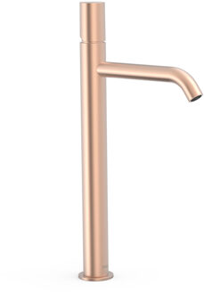 Tres Wastafelmengkraan Tres Study Exclusive 40,5 cm 1-Knop Rond Mat Rosé Goud Mat rose goud