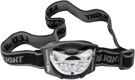 Trespass Begeleiding 3 LED Headtorch (Zwart)