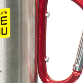 Trespass Bruski Carabiner Clip Reisbeker/Mok (Zilver) - maat