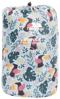Trespass Bunka 3 season tropical birds lichtgewicht slaapzak voor kinderen/kinderen - maat One size Blauw