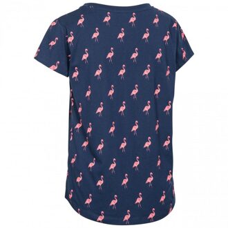 Trespass Dames carolyn korte mouwen t shirt met patronen - maat L Navy/blauw