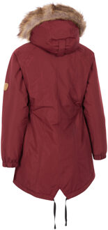 Trespass Dames Celebrity Geïsoleerd Extra Lange Parka Jas (Donkere kers) - maat XS Rood