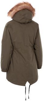 Trespass Dames Celebrity Geïsoleerd Extra Lange Parka Jas (Donkere wijnstok) - maat S Paars