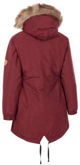 Trespass Dames celebrity geïsoleerd extra lange parka jas Rood - XXS