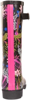 Trespass Dames/dames Elena gebloemde wellingtonlaarzen (Zwart/Groene Print) - EU 38 / UK 5