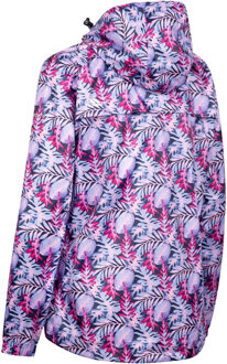 Trespass Dames/Dames Indulge Foliage Print Packaway Jacket (Roze/Lila) - maat 3XL