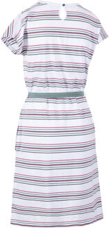 Trespass Dames/dames Lidia Ronde Hals Katoenen Jurk (Meerkleurige streep) Wit - M