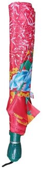 Trespass Dames/Dames Peace Bloemen Vouwparaplu (Zwart/roze) - One Size