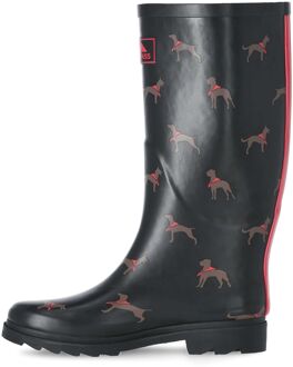 Trespass Dames/dames Samira Bedrukte Wellingtonlaarzen (Zwart) - maat