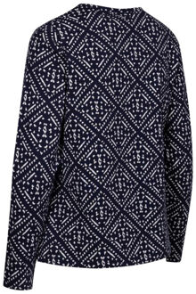 Trespass Dames daniela gedessineerde top met lange mouwen - maat S Blauw