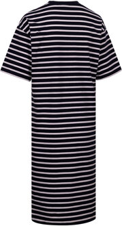 Trespass Dames Elayna T-shirt Jurk (Marine/Wit) Navy - L