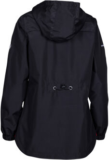 Trespass Dames flourish waterproof jasje Zwart