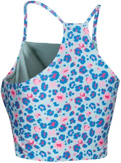 Trespass Dames harlow zwemtop met luipaardprint Salie Groen