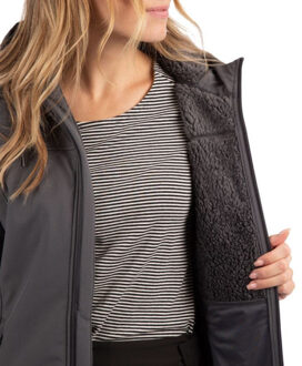 Trespass Dames kristen waterdichte jas en is lang van lengte Grijs - XL