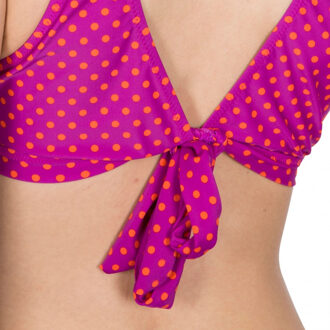 Trespass Dames Natalia Tien Rug Gedrukt Zomer Bikini Top Paars