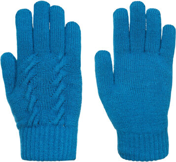 Trespass Dames ottilie gebreide handschoenen Blauw - S / M