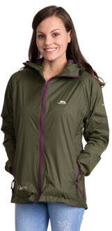 Trespass Dames qikpac waterdichte en opbergbare shell jas Groen - XS
