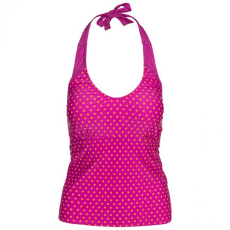 Trespass Dames Winona Striknek Contrast Zomer Tankini Top Paars