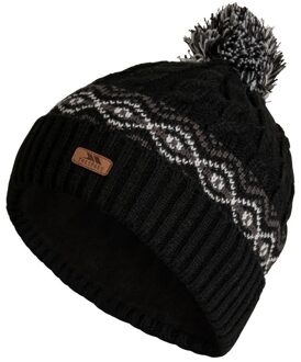 Trespass Heren Andrews Muts (Zwart/Wit) - maat