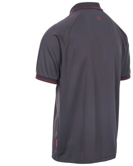 Trespass Heren Bonington Korte Mouw Actief Poloshirt (Donkergrijs) - maat