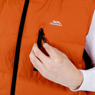 Trespass Heren clasp gewatteerde bodywarmer Oranje - S