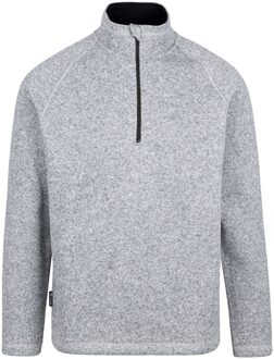 Trespass Heren corsham marl half zip fleece top Grijs - L