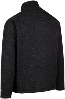Trespass Heren corsham marl half zip fleece top Zwart