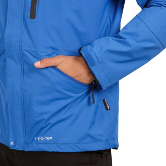 Trespass Heren corvo waterbestendige jas met capuchon - maat XXXL Blauw