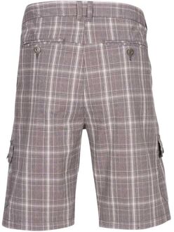 Trespass Heren Earwig Cargo Korte Broek (Stormgrijs geruit) Lichtgrijs - XL