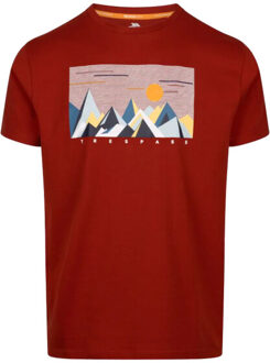 Trespass Heren ennadai bedrukt t-shirt Rood - XL