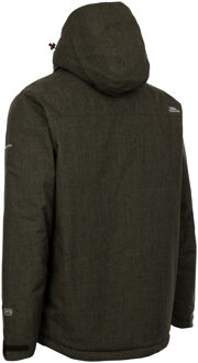 Trespass Heren Fyfinn Gewatteerde Waterdichte Jas (Donkere wijnstok Marl) Kaki - 3XL