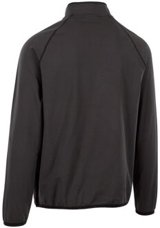 Trespass Heren hulton dlx half zip fleece top Zwart