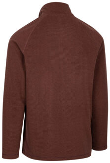 Trespass Heren keynote anti pluis 1/4 rits fleece vest Bruin - S