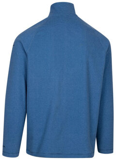 Trespass Heren keynote anti pluis 1/4 rits fleece vest - maat S Blauw