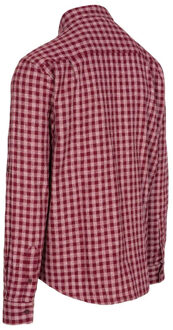 Trespass Heren Participate Geruite Katoenen Overhemd (Rood) - XS