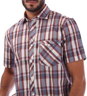 Trespass Heren Trespass Kenora geruit overhemd in oranje - S