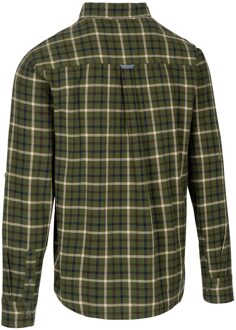 Trespass Heren Withnell geruit katoenen overhemd (Groen) - maat