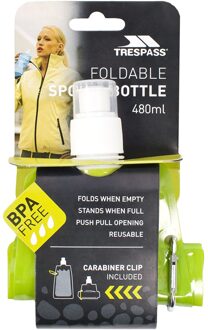 Trespass Hydromatische opvouwbare waterfles (Groen)