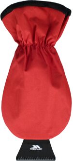 Trespass Ijsschermhandschraper met handschoen (Rood) - One Size