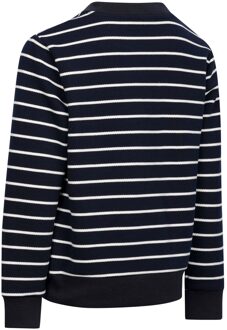 Trespass Jongens Broadleaf Contrast gestreepte top met lange mouwen (Marine) Navy - 11-12J / 146-152cm