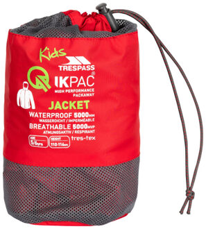 Trespass Kinder/kinder qikpac packaway jas Rood - 128