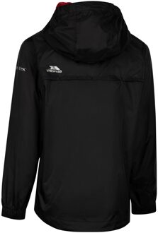 Trespass Kinder/Kinder Qikpac Packaway Jas (Zwart/Rood) - maat 5-6J / 110-116cm